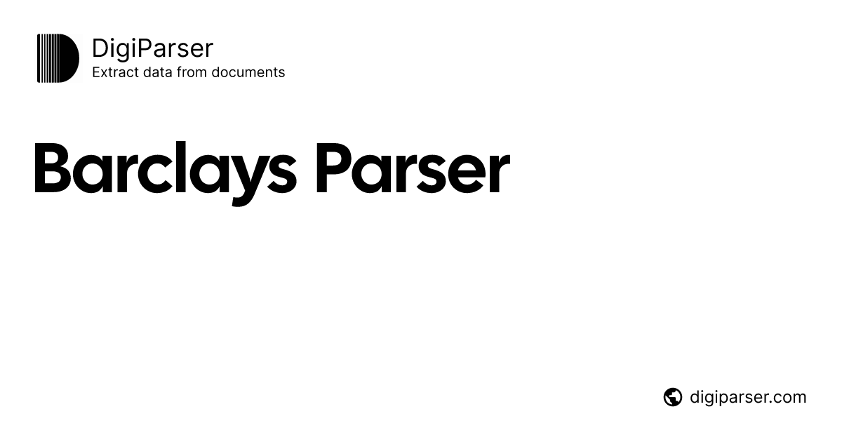 Barclays Statement Parser | Automated GBP Extraction