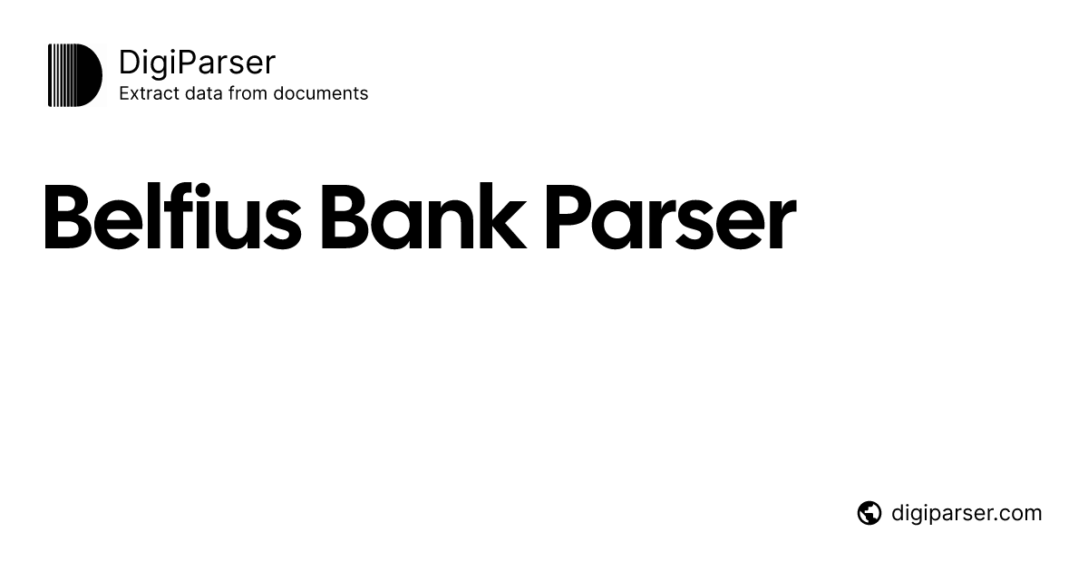 Belfius Bank Statement Parser | Automated EUR Extraction