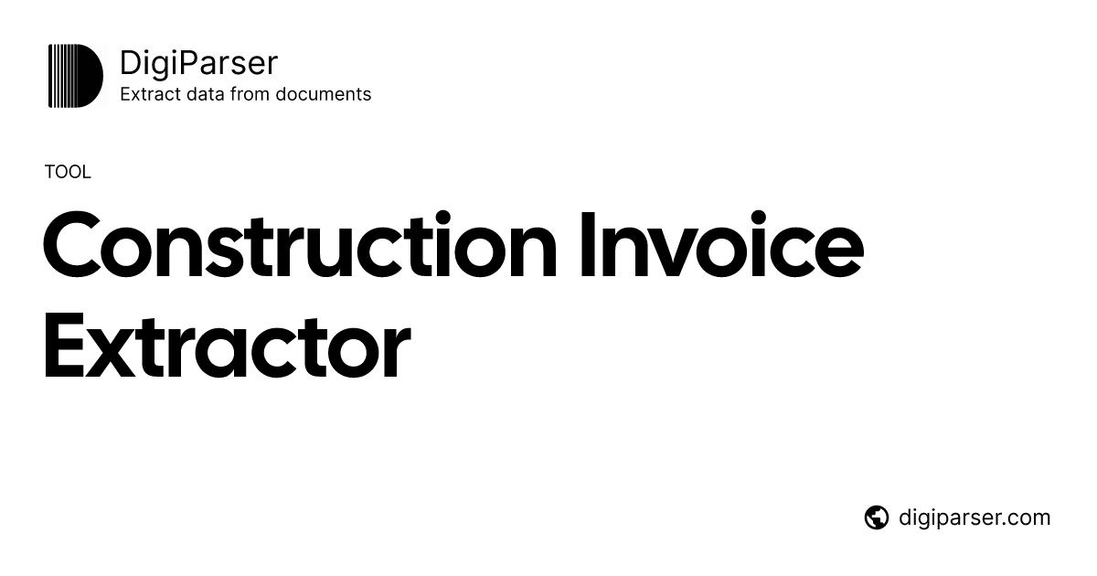 Free Construction Invoice Extractor - Extract Data from Construction ...