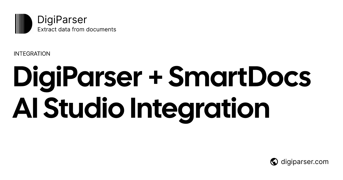 Connect DigiParser with SmartDocs AI Studio via Zapier | Document ...