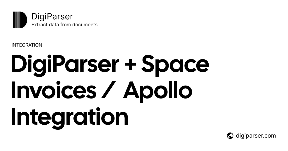 Connect DigiParser with Space Invoices / Apollo via Zapier | Document ...