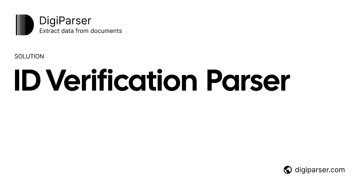 Identity Document Verification - Extract Data from IDs, Passports ...